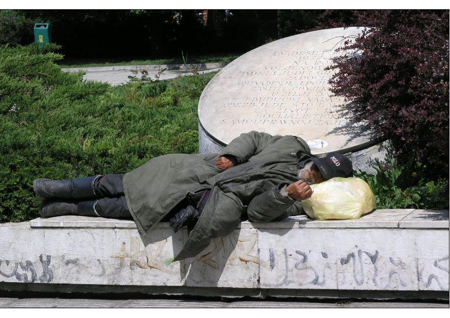 Photo sans abris A  sarajevo